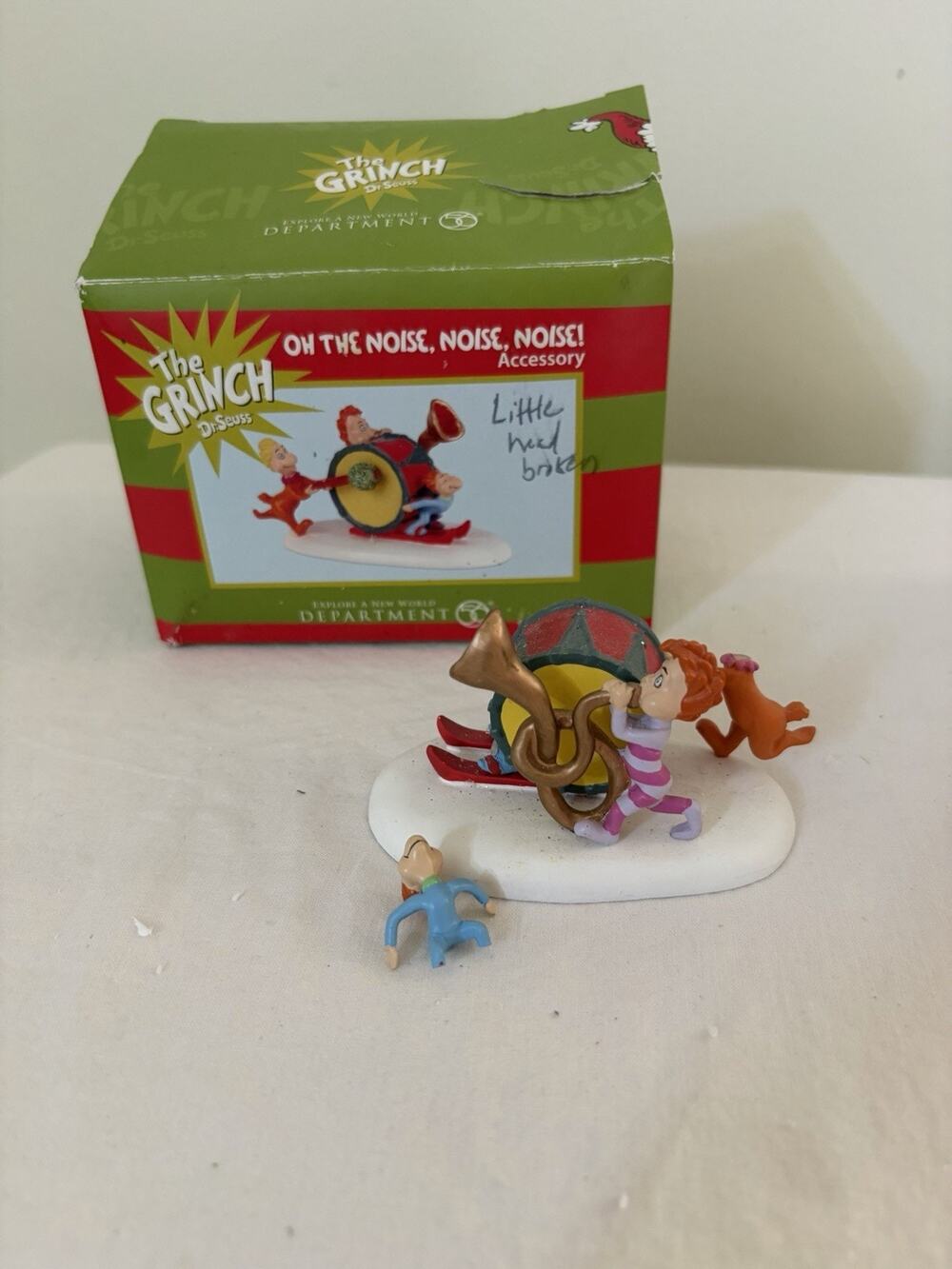 Dept 56 The Grinch Christmas Village Oh The Noise, Noise, Noise! Accessory READ